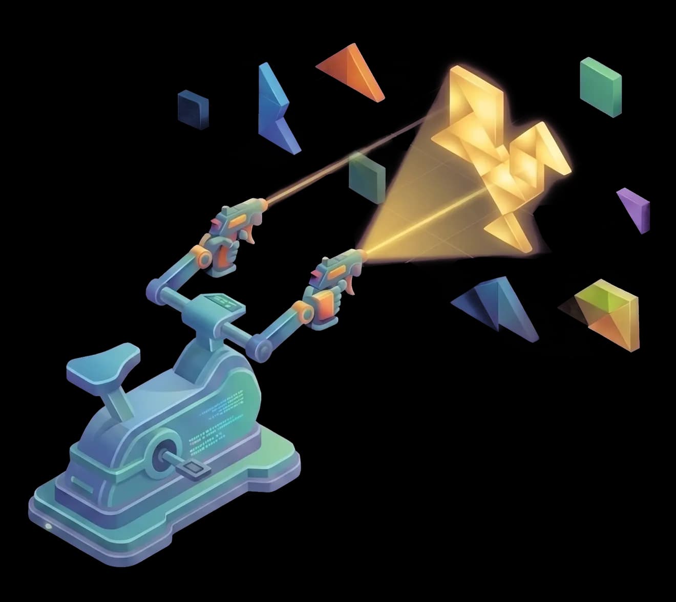 Shutter Tangram illustration